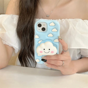 VILZSTUDIOS iPhone case with fluffy cloud design