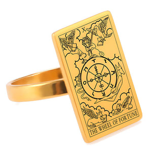 VILZSTUDIOS Stylish tarot ring made of stainless steel