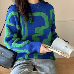 VILZSTUDIOS Fuzzy dinosaur graphic cozy sweater from VILZSTUDIOS