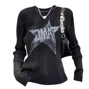 VILZSTUDIOS Galactic print long sleeve top for trendy streetwear