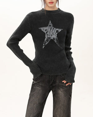 VILZSTUDIOS Galactic print long sleeve top for trendy streetwear