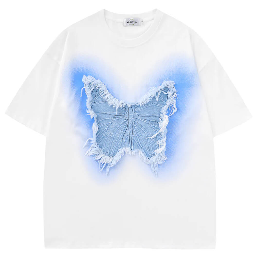 VILZSTUDIOS Oversized t-shirt with butterfly graphic design