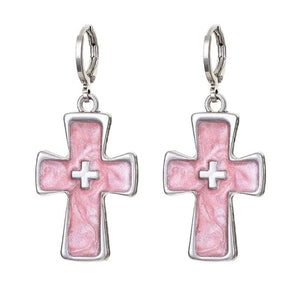 VILZSTUDIOS Stylish earrings with a gothic cross design