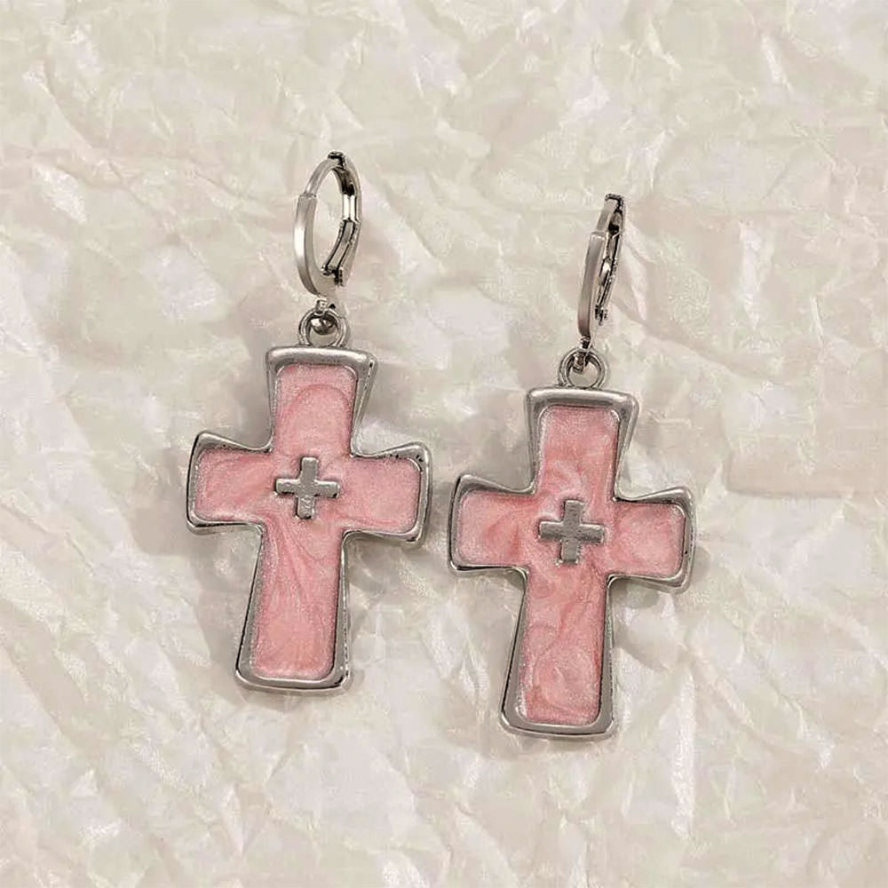 VILZSTUDIOS Stylish earrings with a gothic cross design