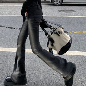 VILZSTUDIOS Gradient skinny flare jeans in denim