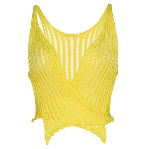 VILZSTUDIOS Gradient woven crop top from VILZSTUDIOS