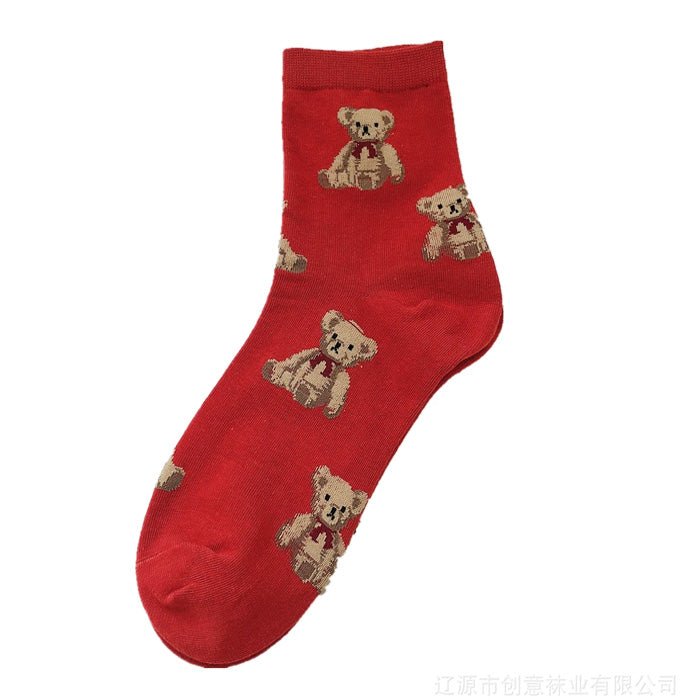 VILZSTUDIOS Bear pattern socks for casual wear