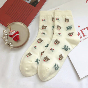 VILZSTUDIOS Bear pattern socks for casual wear