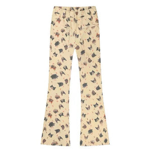 VILZSTUDIOS Graphic cat print casual pants for streetwear fashion