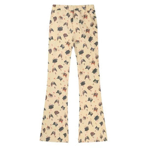 VILZSTUDIOS Graphic cat print casual pants for streetwear fashion
