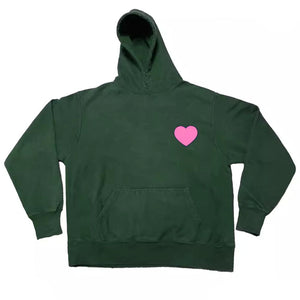 VILZSTUDIOS Graphic heart design pullover hoodie