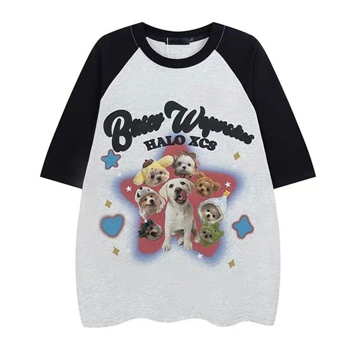 VILZSTUDIOS Oversized graphic tee featuring a playful design