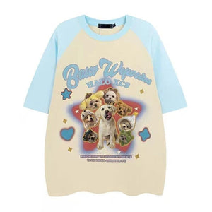 VILZSTUDIOS Oversized graphic tee featuring a playful design