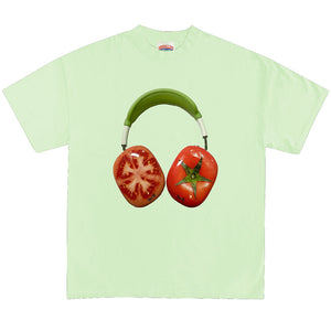 VILZSTUDIOS Graphic t-shirt featuring a unique tomato headphones design