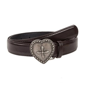 VILZSTUDIOS Stylish heart buckle belt for streetwear fashion