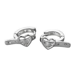VILZSTUDIOS Heart buckle earrings for a stylish look