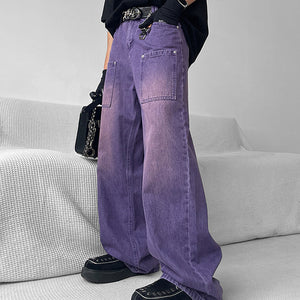 VILZSTUDIOS Oversized denim jeans for streetwear fashion