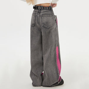 VILZSTUDIOS Baggy jeans with paint-splash design