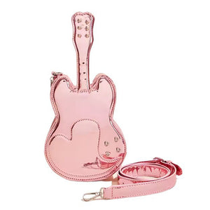 VILZSTUDIOS Guitar-inspired crossbody bag with heart-shaped cutouts