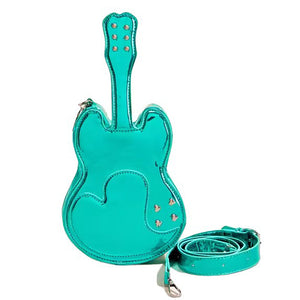 VILZSTUDIOS Guitar-inspired crossbody bag with heart-shaped cutouts