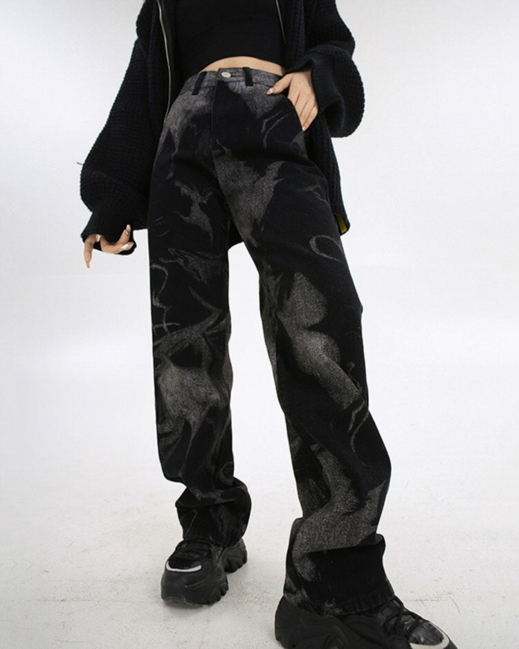 VILZSTUDIOS Straight leg jeans in high-quality denim