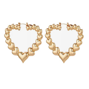 VILZSTUDIOS Trendy Y2K heart earrings for fashion enthusiasts