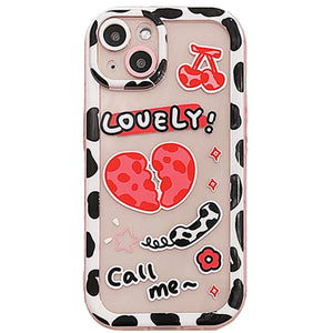 VILZSTUDIOS Stylish phone case with a heartbreak graphic