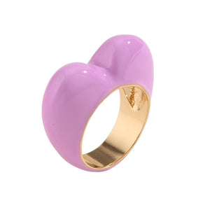 VILZSTUDIOS Enamel ring with heart design