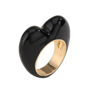 VILZSTUDIOS Enamel ring with heart design
