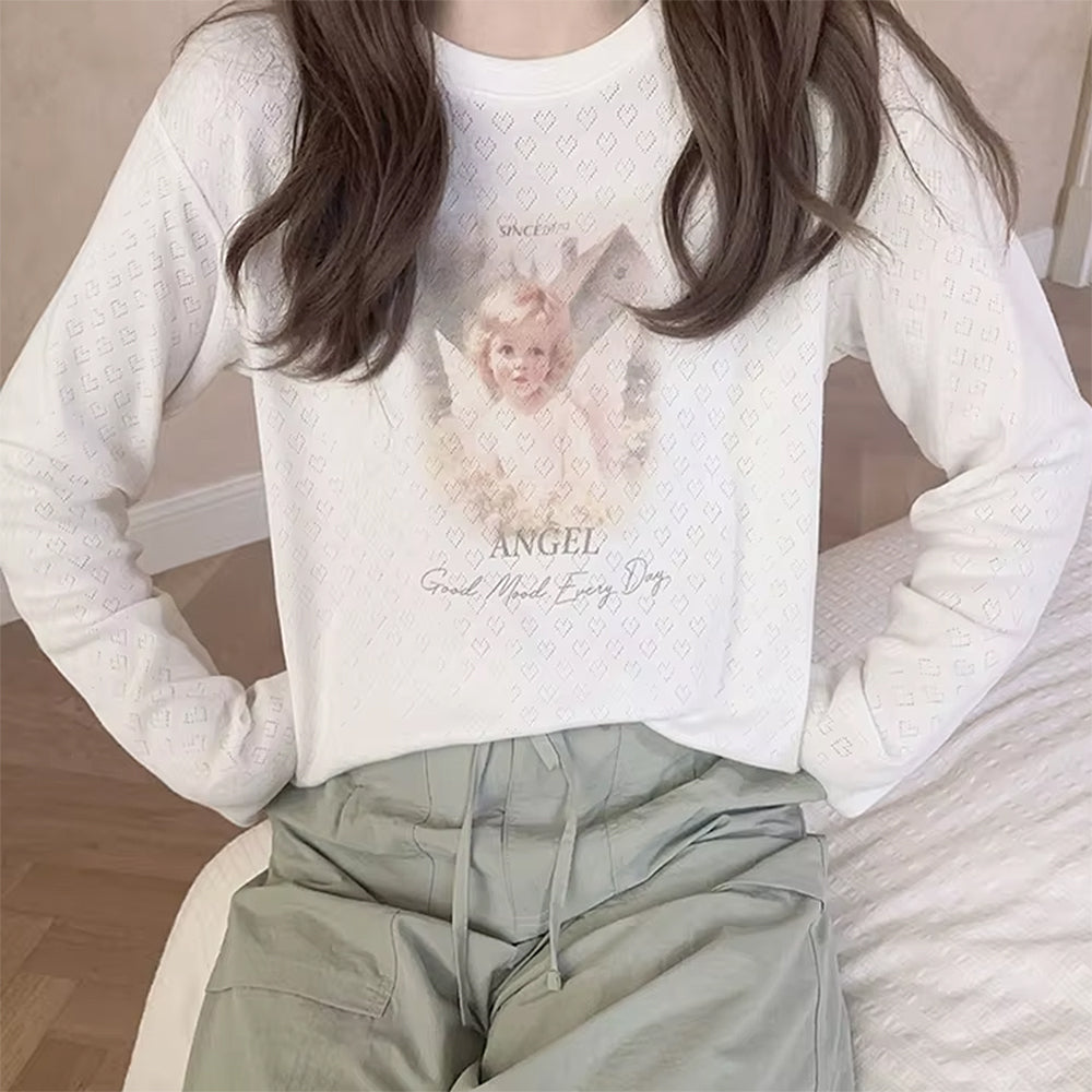 VILZSTUDIOS Heavenly graphic long sleeve top from VILZSTUDIOS