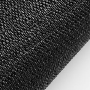 VILZSTUDIOS Black, burgundy-and-black, or red honeycomb loop door mat with a wide black border