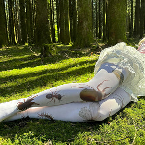 VILZSTUDIOS Insect print stretchy tights for streetwear fashion