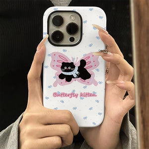 VILZSTUDIOS Stylish phone case with butterfly kitten design