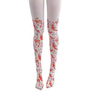 VILZSTUDIOS Koi fish print tights for fashionable looks