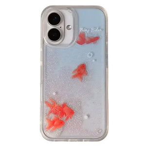 VILZSTUDIOS Stylish Koi Fish Sparkle iPhone Case for protection
