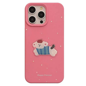VILZSTUDIOS Adorable Korean aesthetic puppy iPhone case