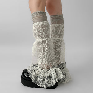 VILZSTUDIOS Chic lace leg warmers suitable for streetwear fashion