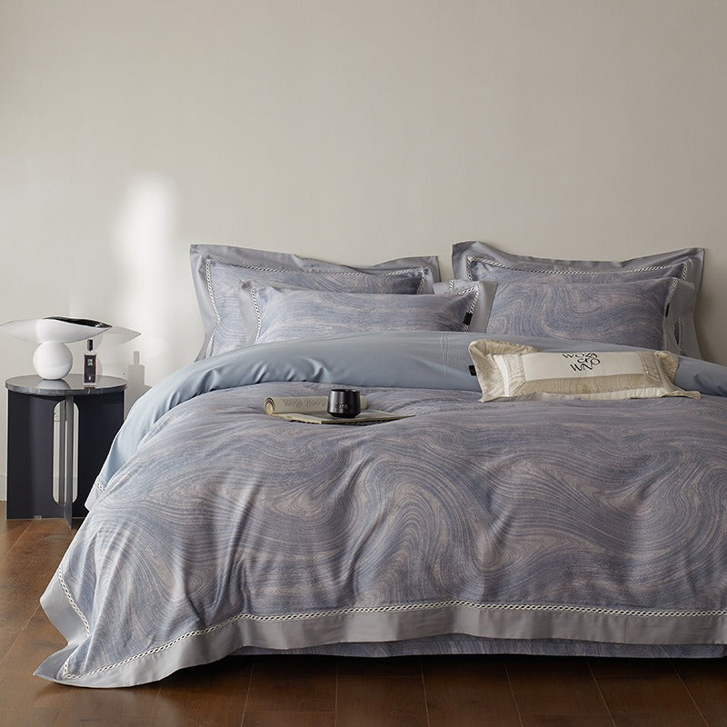 Ladder Lace Sateen Bedding Set