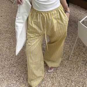 VILZSTUDIOS Striped wide-leg pants for casual wear