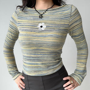 VILZSTUDIOS Long sleeve striped top for casual wear