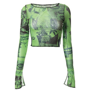 VILZSTUDIOS Stylish mesh top for streetwear fashion