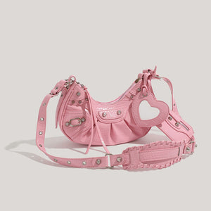 VILZSTUDIOS Stylish mini shoulder bag with heart-shaped design