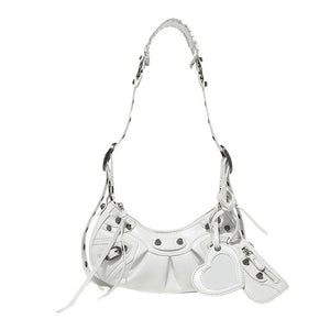 VILZSTUDIOS Stylish mini shoulder bag with heart-shaped design