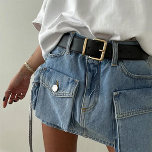 VILZSTUDIOS Cargo mini skirt in denim for fashionable looks
