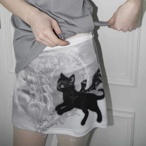 VILZSTUDIOS Mini skirt with graphic design