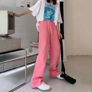 VILZSTUDIOS Stylish neon wide skater jeans for casual attire