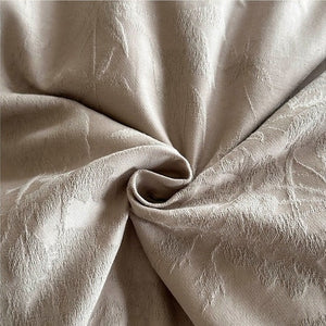 VILZSTUDIOS neutral textured jacquard duvet cover set with raised woven patterns