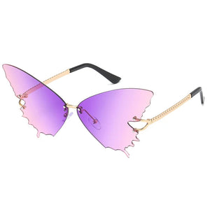 VILZSTUDIOS Ombre butterfly oversized sunglasses