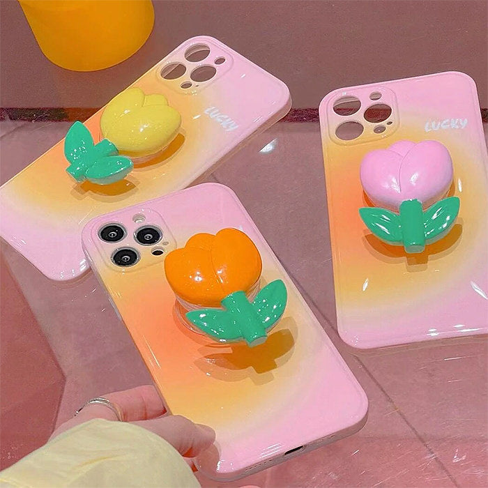 VILZSTUDIOS Stylish ombre floral iPhone case