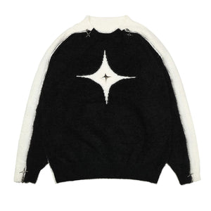 VILZSTUDIOS Stylish open-shoulder knit sweater for modern fashion